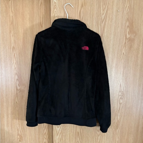 The North Face Black and Pink Logo Thick Fleece Jacket - Picture 3 of 7
